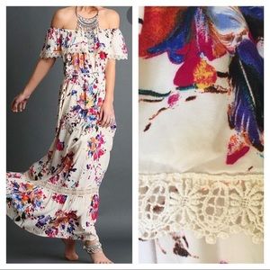 Anthropologie Umgee Floral Maxi Dress